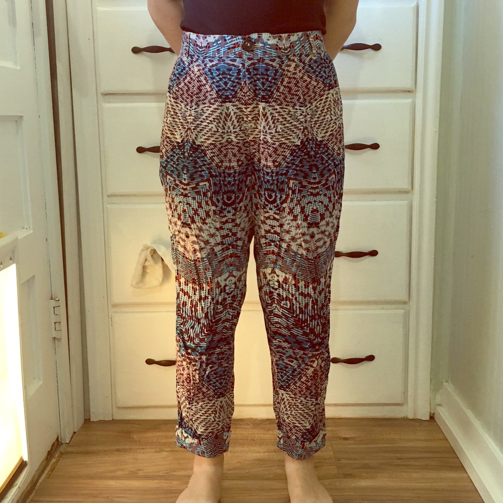 Anthropologie Print Pants